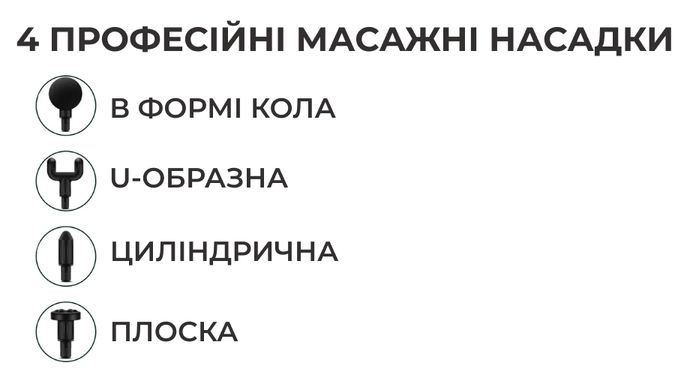 Масажер ручний перкусійний Supretto для тіла (7901)